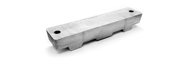 Galvanising Eurojumbo Block for large-scale zinc alloy applications, approximately 1,800 kg