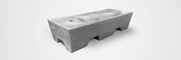 Galvanising Standard Jumbo Block for high-volume zinc alloy applications, approximately 1,300 kg